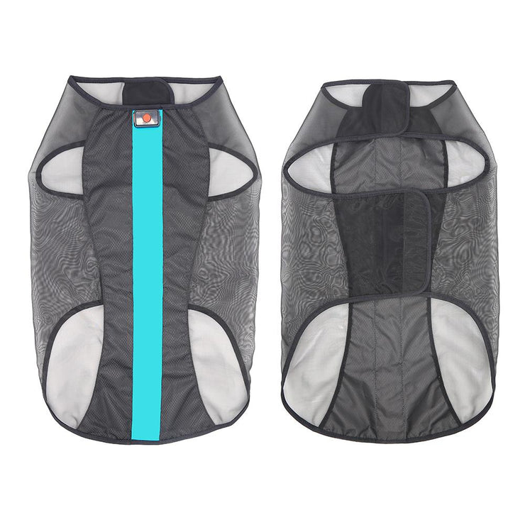 Medium Blue LED Rechargeable Dog Vest
