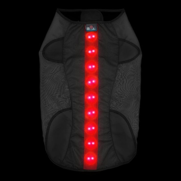 Medium Red LED Rechargeable Dog Vest