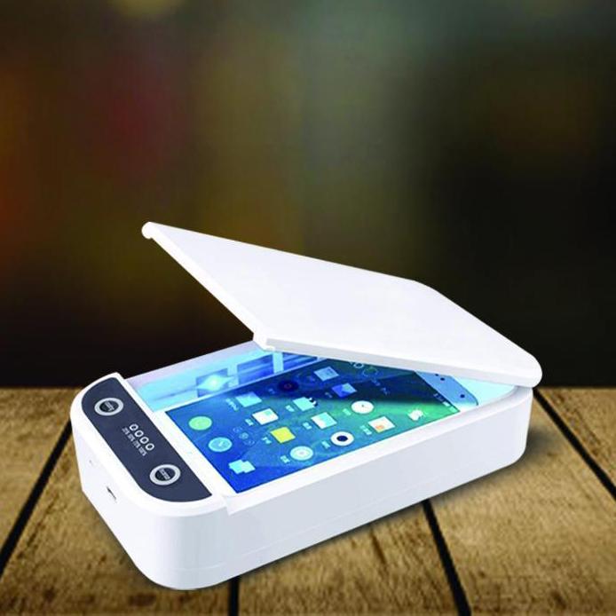 White UV-C Phone Sanitizer