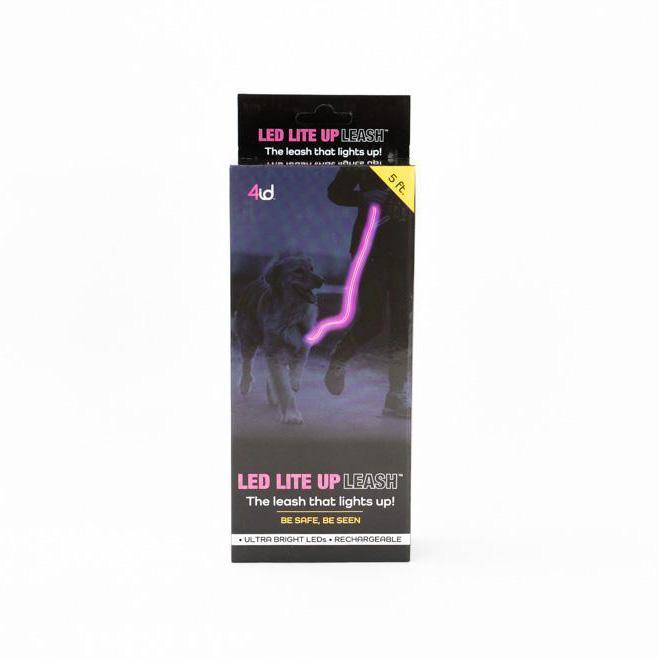 Pink LED Rechargeable Dog Leash