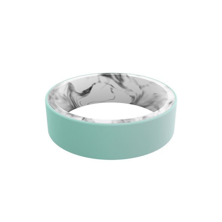 White Marble/Aqua