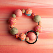 Coral Crush Wrist Keychain