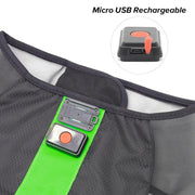 Medium Green LED Rechargeable Dog Vest