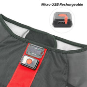 Medium Red LED Rechargeable Dog Vest