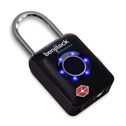BenjiLock by Hampton TSA Fingerprint Padlock, Black