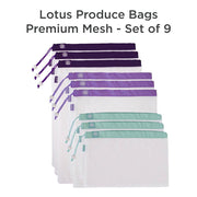 Lotus Produce Bags - Set of 9