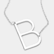 Large Initial Necklace