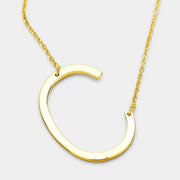 Large Initial Necklace