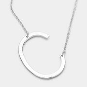 Large Initial Necklace