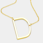 Large Initial Necklace