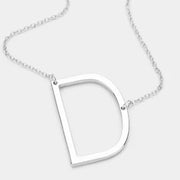 Large Initial Necklace