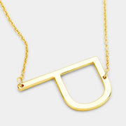 Large Initial Necklace