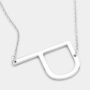 Large Initial Necklace