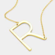 Large Initial Necklace