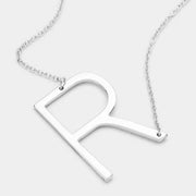 Large Initial Necklace