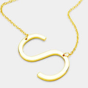 Large Initial Necklace