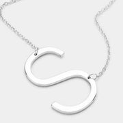 Large Initial Necklace