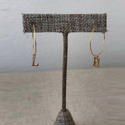 Maxi Initial Wire Hoop
