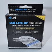 Large Blue LED Rechargeable Dog Collar