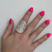 Red Carpet Oval Stretch Ring