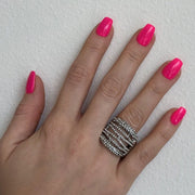 Red Carpet Wavy Line Stretch Ring