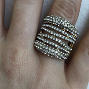Red Carpet Wavy Line Stretch Ring