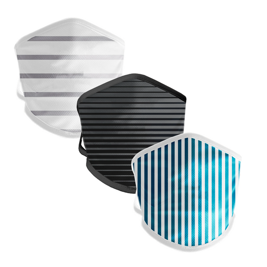 BOY MEETS GIRL® Stripes Mask 3-Pack