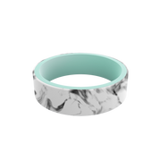 White Marble/Aqua